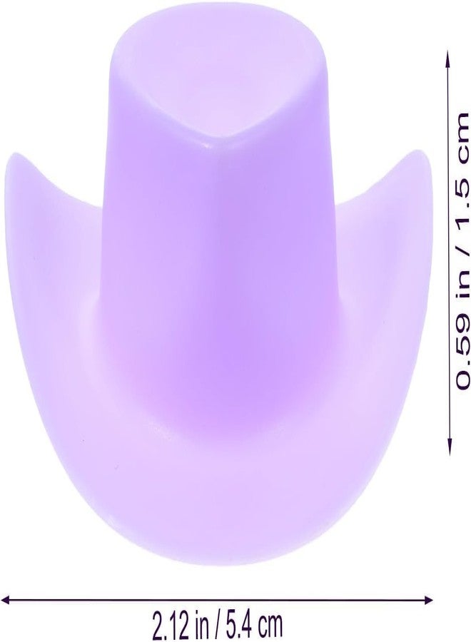 Kryoflare 10-Piece Mini Cowboy Hat Party Decorations, Mini Western Doll Hats, Adorable Doll Cupcake Decorations, Style for Dollhouse Cowboy Party Decorations（Purple） - Image 4
